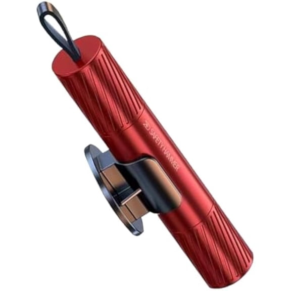 Hardpointing Safe Hammer Glass Breaker Under Water, Car Hammer Seatbelt Cutter Window Breaker Emergency Escape Tool, Life Hammer, Compact & Portable and Easy to Use (Red)