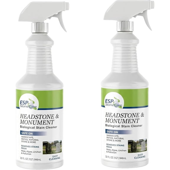 Hardscape BSC Headstone Cleaner for Grave Cleaning - Ideal for Cleaning Headstones, Tombstones, and Memorials - by MB Stone Care (QUART SPRAY) (2)