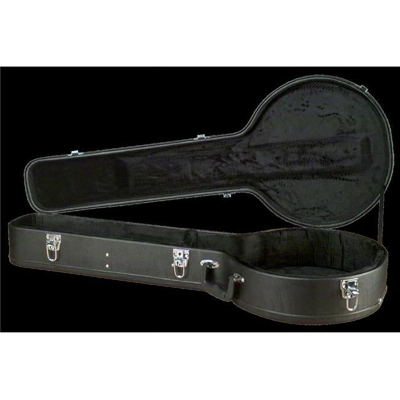 Hardshell 5String Resonator Banjo Case, Black