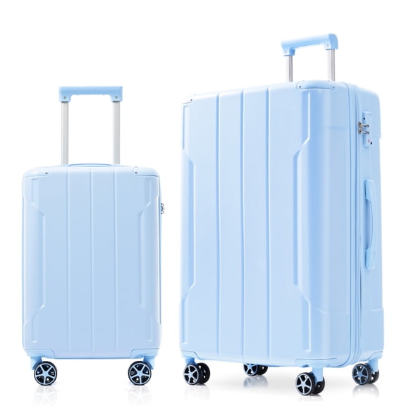 Hardshell ABS Luggage Sets 2 Piece Suitcase Set Expandable with TSA Lock Spinner Wheels for Men Women