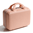 thumbnail image 1 of GARITIN Hard Shell Makeup Case, Travel Cosmetic Organizer with Dividers, Beauty Case with Luggage Strap, Pink, 1 of 5