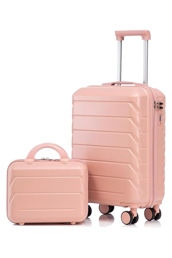 Hardshell Luggage, Lightweight Durable ABS Suitcase, 20/14 Inch Luggage