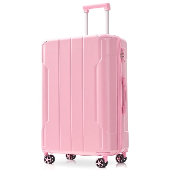 TheEshow 25.8 Inch Adult Hybrid Lightweight Luggage, Pink