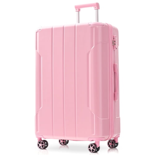 Hardshell Luggage, Lightweight Durable ABS Suitcases with Double Wheels, Expandable 28-inch Checked Luggage 28" (Single Luggage)