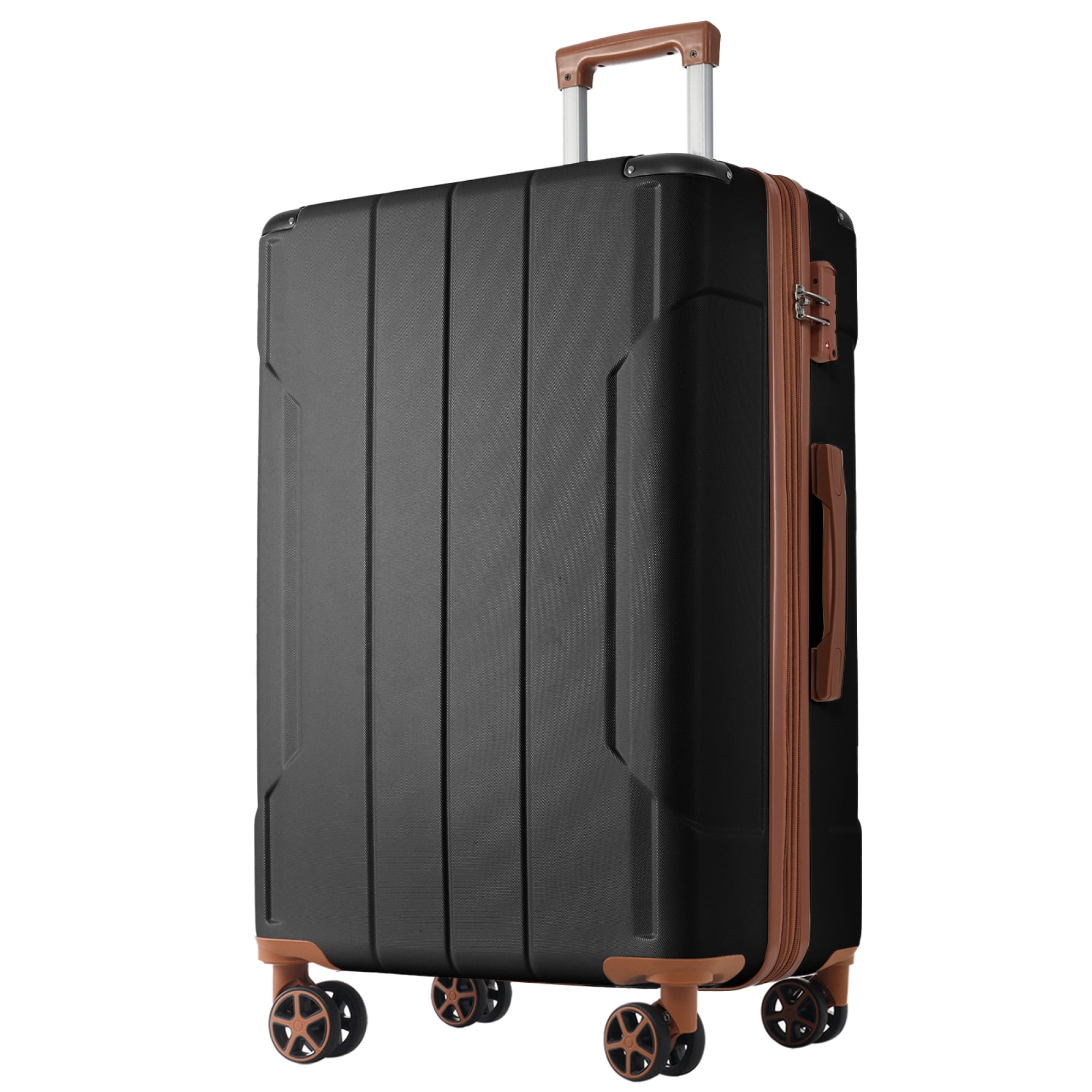 Hardshell Luggage, Lightweight Durable ABS Suitcases with Double Wheels, Expandable 28-inch Checked Luggage