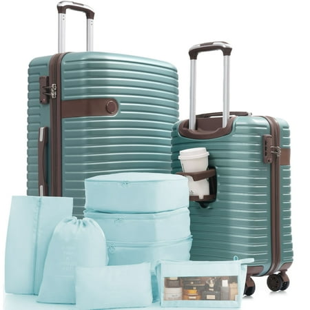 Hardshell Luggage Set with TSA Locks and Smooth Spinner Wheels, Includes 20-Inch and 28-Inch Suitcases