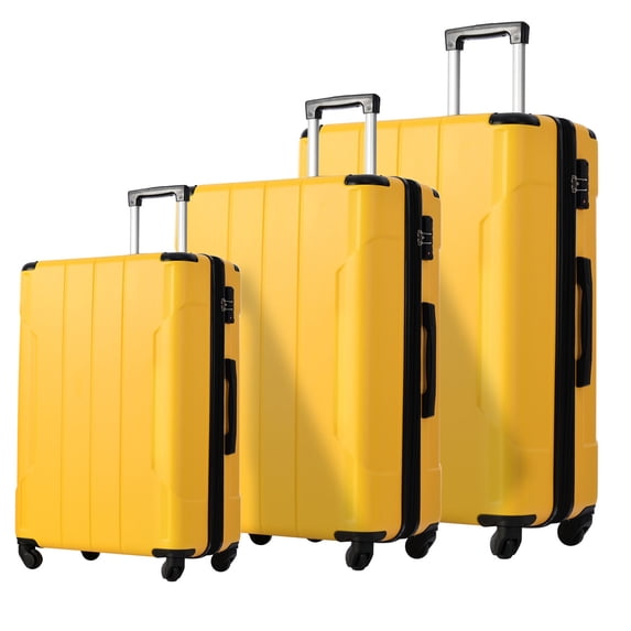 Hardshell Luggage Sets 3 Pcs, Expandable Lightweight Spinner Suitcase with TSA Lock and Corner Guards, Travel Luggage 20''24''28''