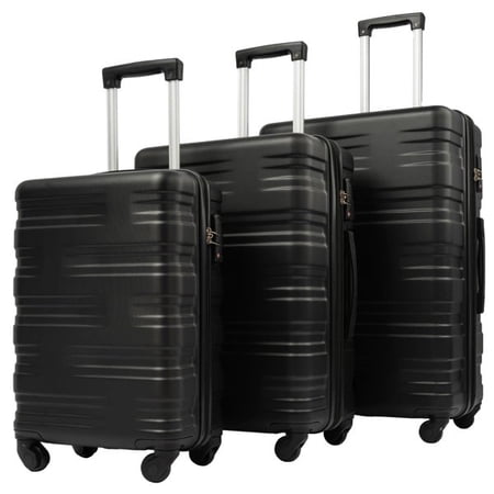 Hardshell Luggage Sets 3 Pcs Spinner Suitcase with TSA Lock Lightweight 20''24''28''