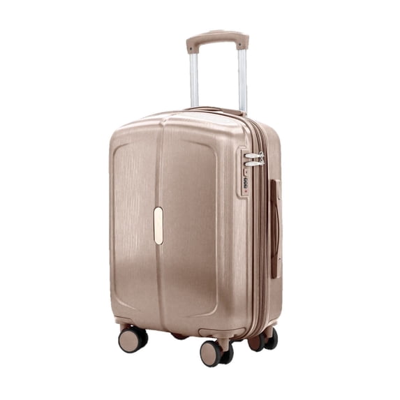 Hardside 20-Inch Carry-On Expandable with Combo Lock Spinner Suitcase, Rose Gold