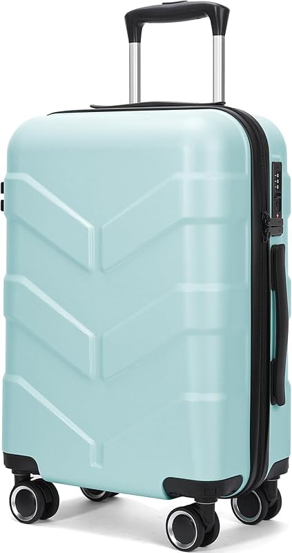 Hardside Carry On Luggage 22x14x9 Airline Approved with Spinner Wheels ...