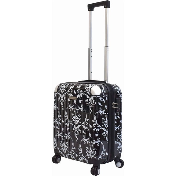 Hardside Carryon Expandable Luggage with Spinner Wheels, TSA Lock (Damask)