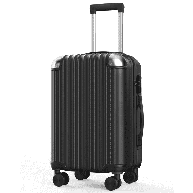Hardside Expandable Spinner Luggage, 20" Carryon Suitcase, Black