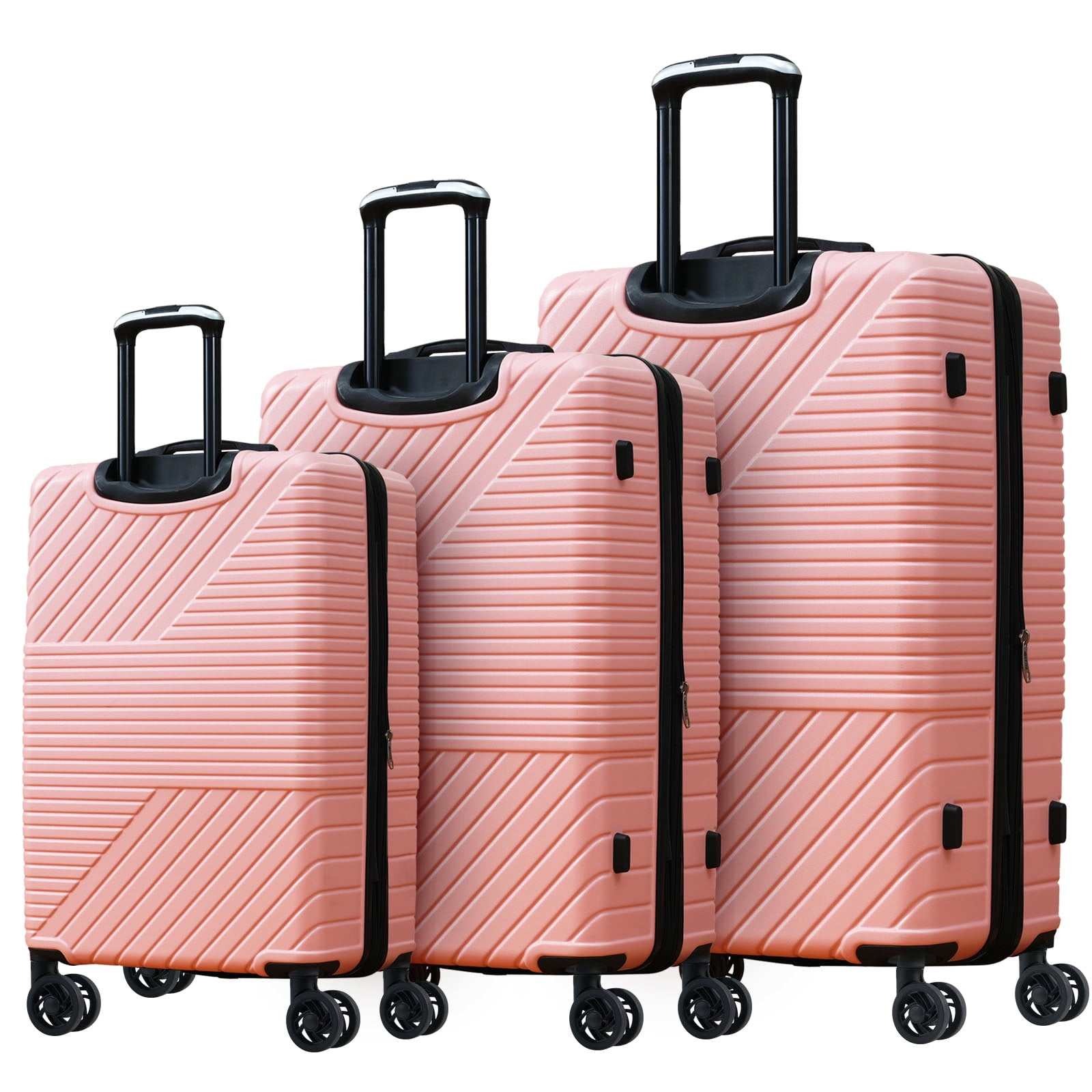 Hardside Luggage Set, 3 Piece Hardshell Luggage Suitcase Sets with TSA
