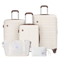thumbnail image 1 of Hardside Luggage Sets 5 Piece, Hardshell Suitcase with TSA Lock Spinner Wheel and Travel Duffle Bag.WHITE, 1 of 7