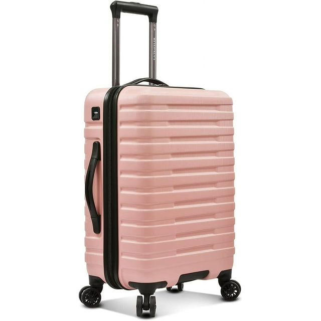 Hardside Suitcase Travel Luggage with Spinner Wheels, Pink, CarryOn