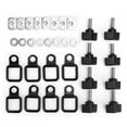 Hardtop Quick Removal Thumb Screw Fastener Kit Tie Down D Rings Anchors