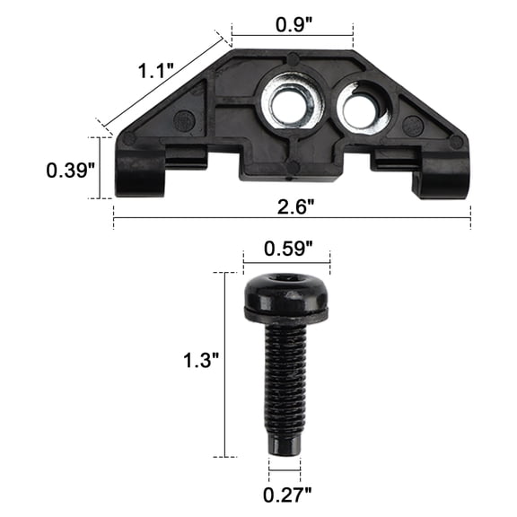 Hardtop Retainer Nut with Clip for 2007-2018 Jeep Wrangler JK/JKU