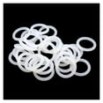thumbnail image 1 of Hardware 10pcs White Silicone O Ring Gasket CS 5mm OD 16mm-150mm Food Grade Silicon Rubber Washer VMQ Insulated Waterproof Sealing Gasket Packing Washer, 1 of 6