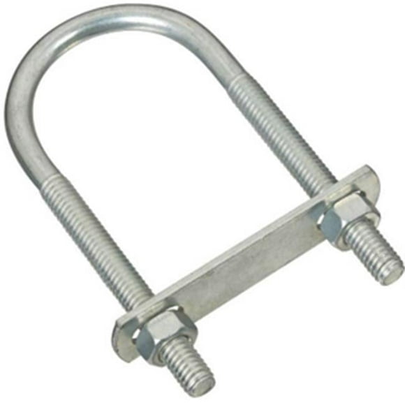 Hardware 222166 Bolt U With Nut 0.31 x 2 x 3 in. Zinc Plated Pack Of 5