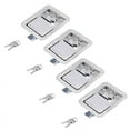 thumbnail image 1 of Hardware 4 Pack Stainless Steel Paddle Latch with Lock & Key - Single Point Handle for Door Trailer RV, 1 of 8