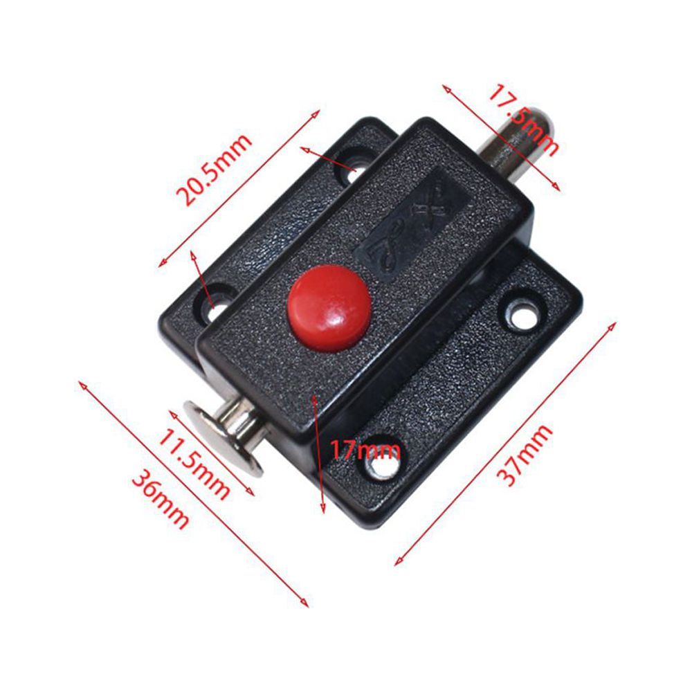 Hardware Cupboard Safety Push Button Door Bolts Latch Lock