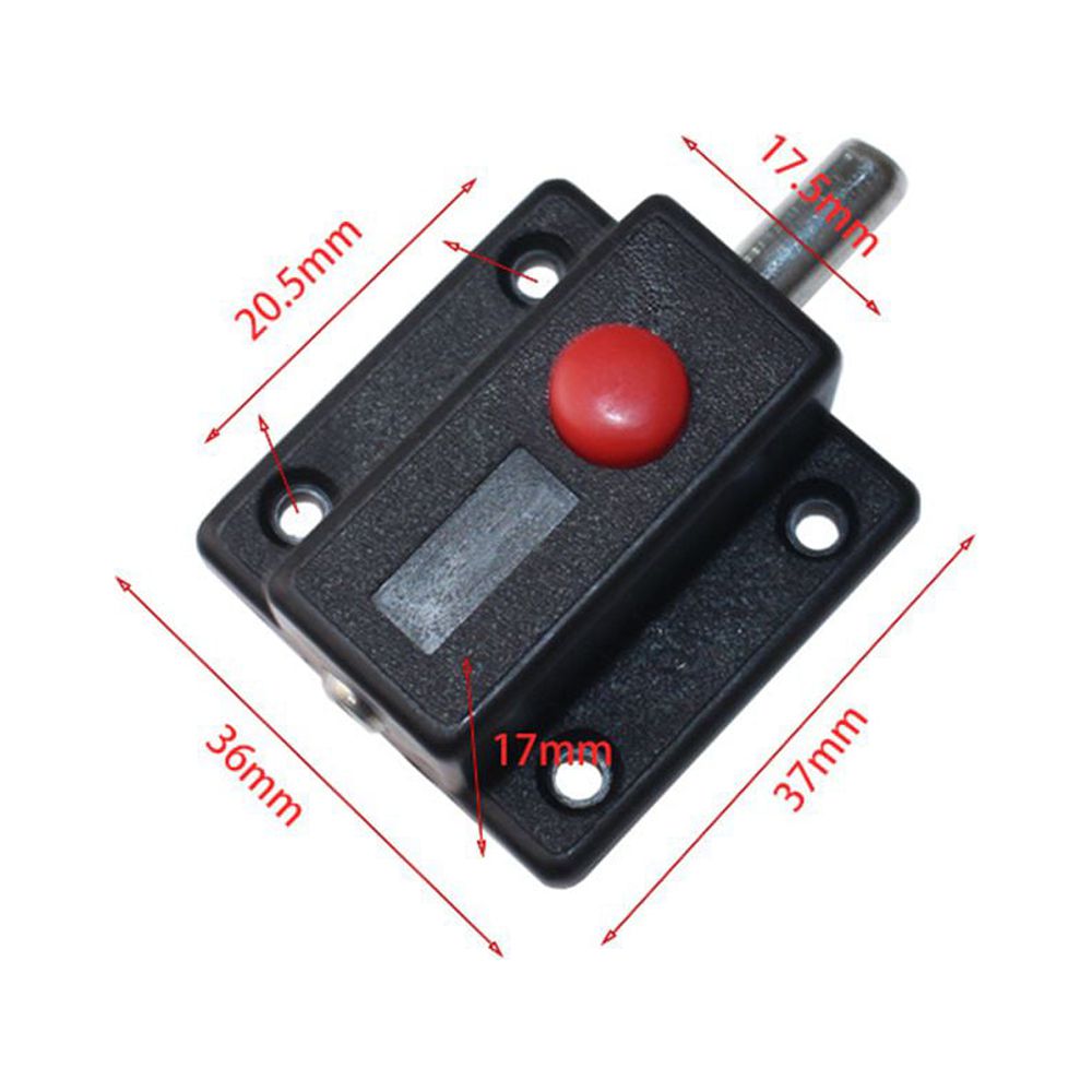 Hardware Cupboard Safety Push Button Door Bolts Latch Lock Automatic Bolt Door Window 4