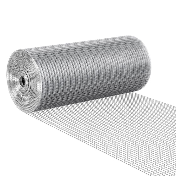 Hardware Cloth 1/2 Inch, 24in x 100ft, 19 Gauge Galvanized Wire Mesh - Chicken Wire for Garden, Rabbit Fence, Rodent Control