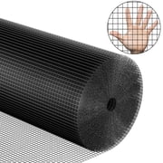 Hardware Cloth 1/2 Inch 48 x 50ft, 19 Gauge Heavy Duty Black Vinyl Coated Welded Wire Mesh Roll, PVC Hardware Cloth for Chicken Fencing, Garden Fence & Tree Guard