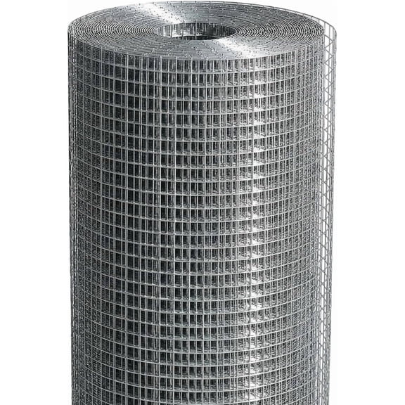 Hardware Cloth 1/2" Mesh 48" x 100' 19 Gauge, Hot-Dip Galvanized After Welding Chicken Wire Mesh, Wire Mesh Roll for Chicken Coop Cover, Garden Fence, Rodent & Gopher Barrier
