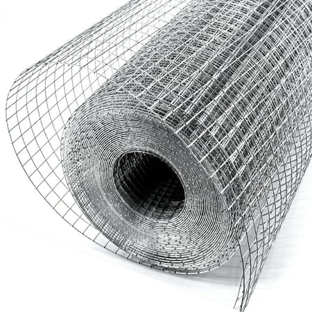 Hardware Cloth 1/2 in 48 in x 100 ft 19 Ga Chicken Wire Mesh Roll Galvanized Wire Mesh Roll Tree Guard Welded Wire Fencing Rodent Wire&Wire Fence