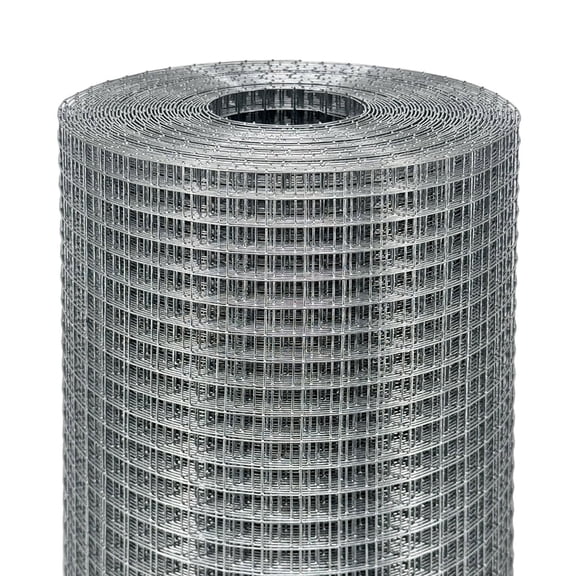 Hardware Cloth 1/2 in. x 4 ft. x 100 ft. 19-Gauge, Wire Mesh Roll, Chicken Wire Fence, Gopher Mesh, Garden Fencing, Chicken Wire Fence Roll, Tree Guard, Critter Fence, Welded Wire Fencing