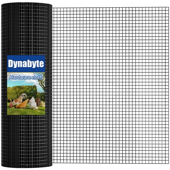 Hardware Cloth 1/2 inch 24 x 100 ft 19-Gauge Galvanized Welding Welded Chicken Wire Fencing, Chicken Coops, Rabbit Hutches, Tree Guard, Chicken Wire Mesh Roll, Gopher Mesh