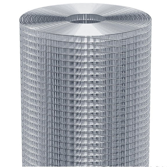 Hardware Cloth 1/2 inch 24 x 100 ft 19-Gauge Galvanized Welding Welded Chicken Wire Fencing, Chicken Coops, Rabbit Hutches, Tree Guard, Chicken Wire Mesh Roll, Gopher Mesh