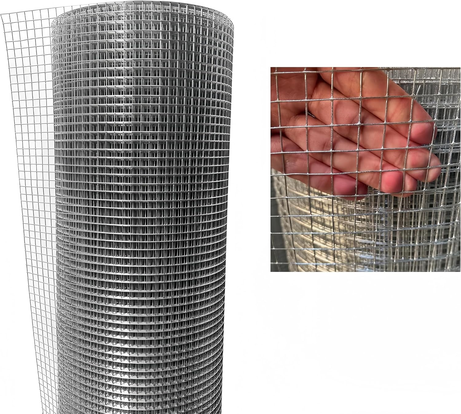 Hardware Cloth 1/2 inch 48inch x 100 Ft 19 Gauge Hot Dip Galvanized ...