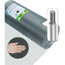 Hardware Cloth,1/2inch 48inx100ft 19 Gauge,Double-Layer Hot-Dip Galvanizing After Welding,Chicken Wire Netting Garden Wire Fencing Rabbit Snake Fence Chicken Coop  Supports