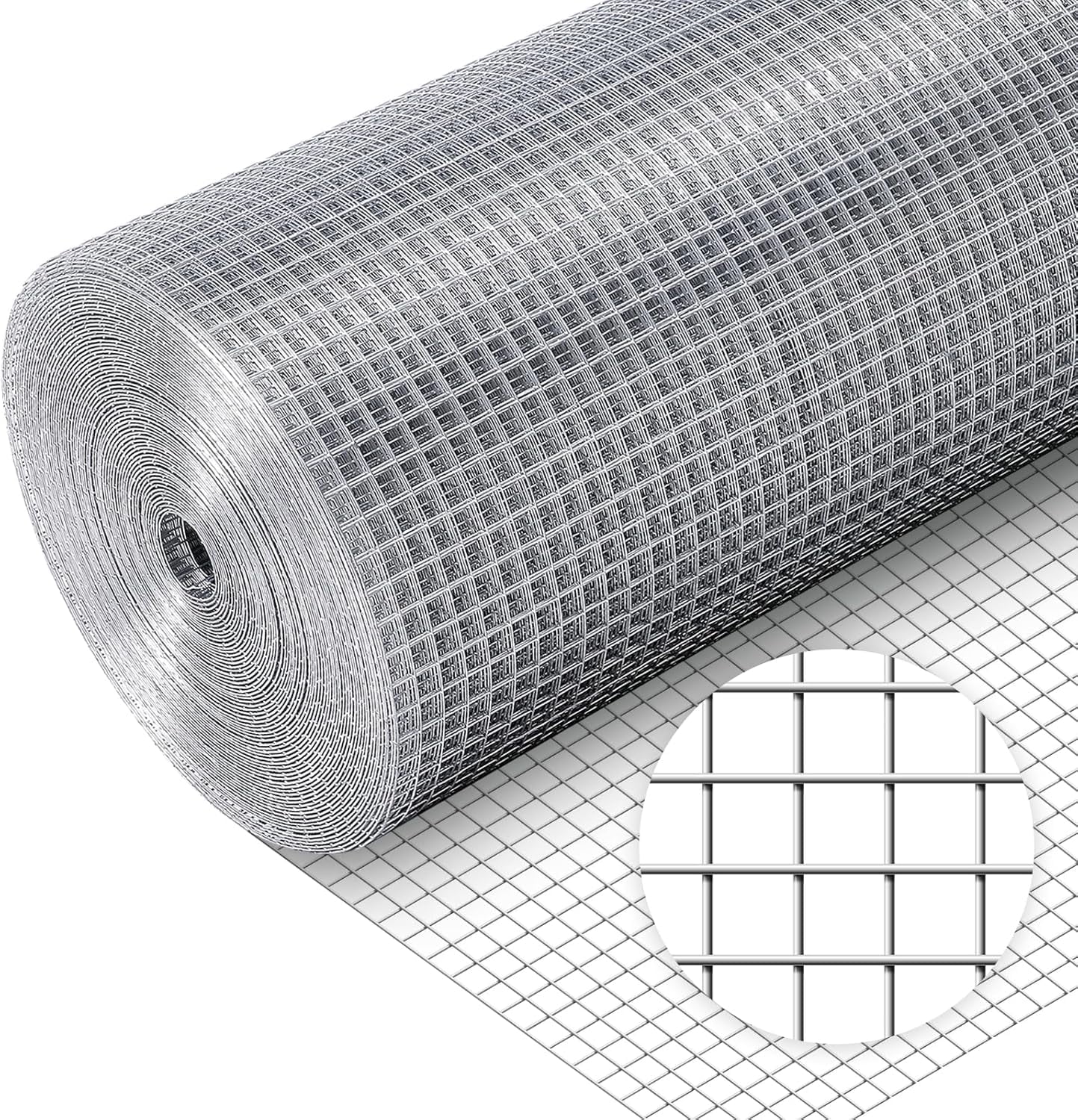 Hardware Cloth 1/4'' 24'' X 50',23 Gauge Chicken Wire Mesh Fence Double ...