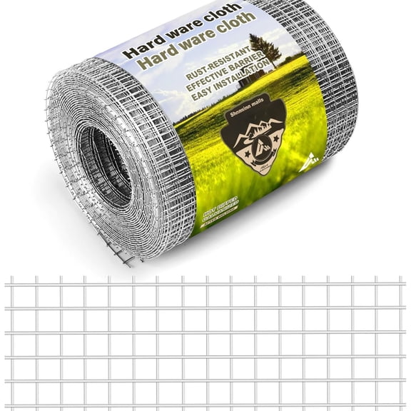 Hardware Cloth 1/4 Galvanized Wire Mesh Roll 4'' x 10' (23 GA) - Chicken Wire Fence for Pens, Coops, /Snake Fences, Poultry Enclosures, Crafting, and Screen Mesh