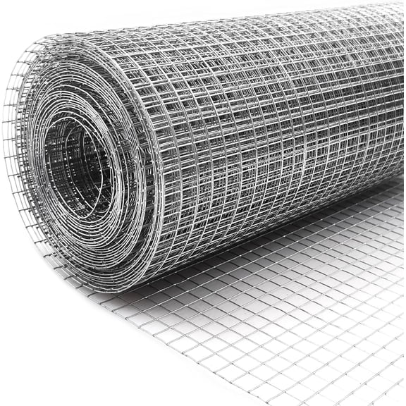 Hardware Cloth 1/4 Inch Galvanized Wire Mesh Roll 8 Inch x 20 ft (23GA) for Garden Welded Wire Fencing Roll, Cages Snake Fence (8in-20ft)