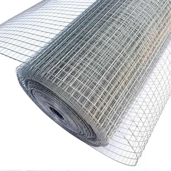 Hardware Cloth 1/4 inch 16in X 10ft Galvanized Welded Wire Mesh Roll, 23 Gauge Chicken Wire Fence, Snake Gopher Barrier Garden Fencing Rabbit Cage Netting
