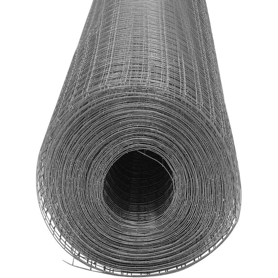Hardware Cloth 1/4 inch, 36 in x 50 ft Galvanized After Welding Square Chicken Wire Welded Fence Mesh Roll Raised Garden Bed Plant Supports Poultry Netting Cage Wire Snake Fence (1/4inch 36in x 50ft)