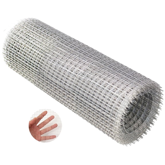 Hardware Cloth 1/4 inch 4 in x 16 ft Chicken Wire Fencing 23 Gauge Galvanized Wire Mesh Roll for Chicken Fences Bird Wire Rabbit Wire Poultry Netting Cage Screen mesh Gutter Guard