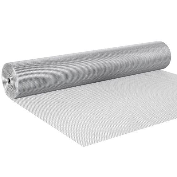 Hardware Cloth 1/4 inch 48 inch x 100 ft 23 Gauge Chicken Wire Fence, Hot-Dip Galvanized After Welding Metal Wire Mesh Roll, Garden Plant Welded Fencing Roll Supports Poultry Netting Cage Fence