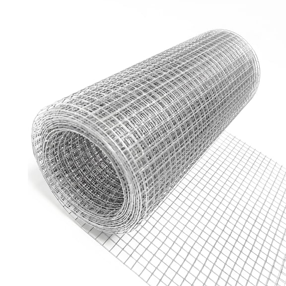 Hardware Cloth 1/4 inch 4inx10ft Galvanized After Welding 23 Gauge,Wire Cloth Wire Mesh Roll Chicken Wire Fence Mesh Roll for Chicken Pen/Coop Fences, Garden Fences,Screen Mesh,Poultry Netting Cage