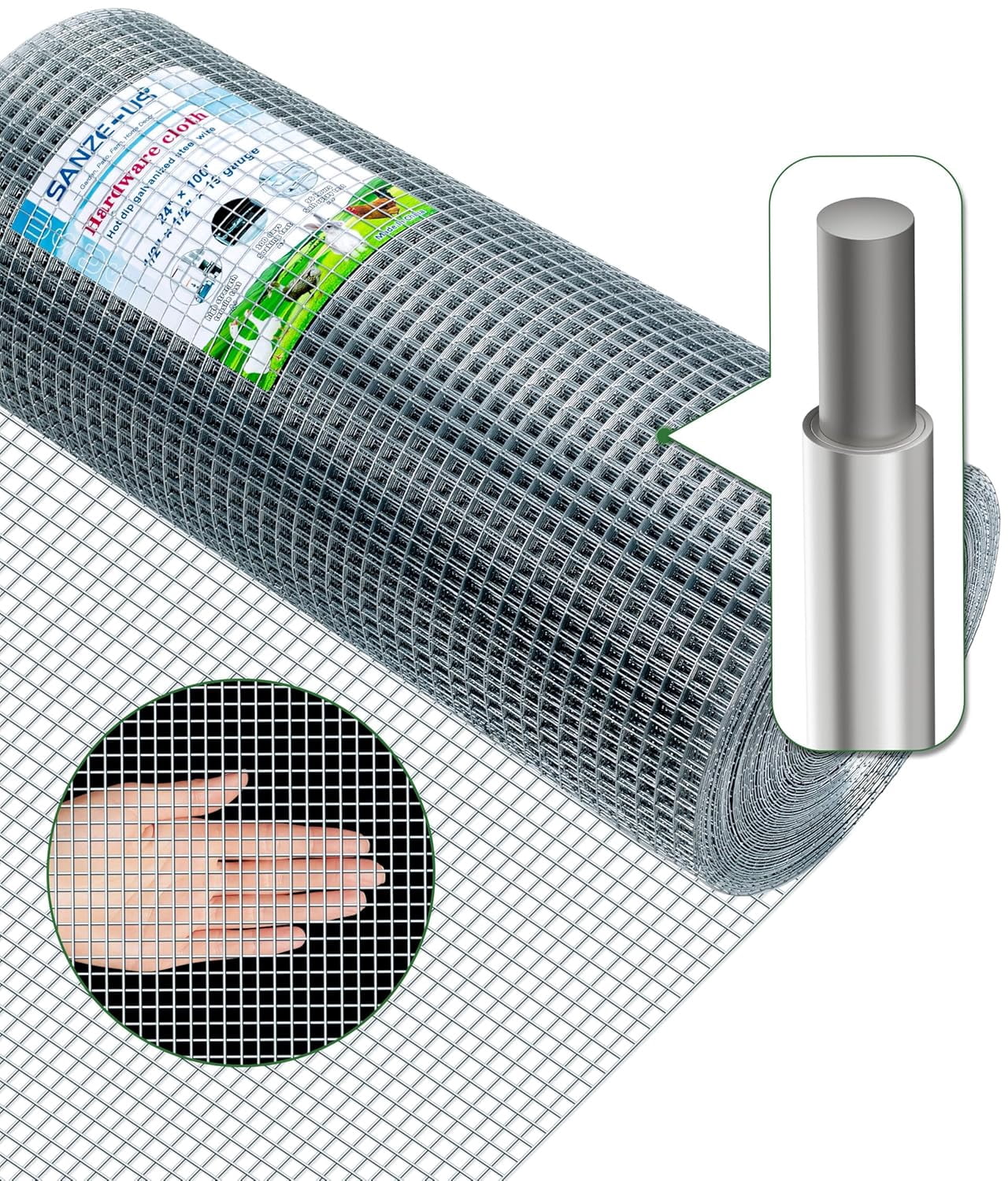 1/4 Inch 23 Gauge 304 Stainless Steel Hardware Cloth – 8" X 10ft Roll, Small Mesh, China