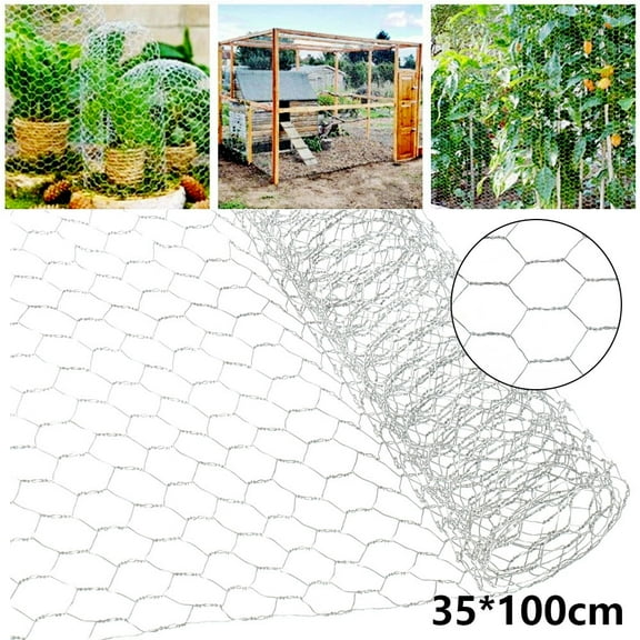Hardware Cloth, 13.7inx39.3in Chicken Wire Mesh, Wire Mesh Netting Wire Garden Wire Netting Fence Wire Craft Projects and Home Decors Rabbit Netting Fencing Cages Aviary Plant Craft Projects