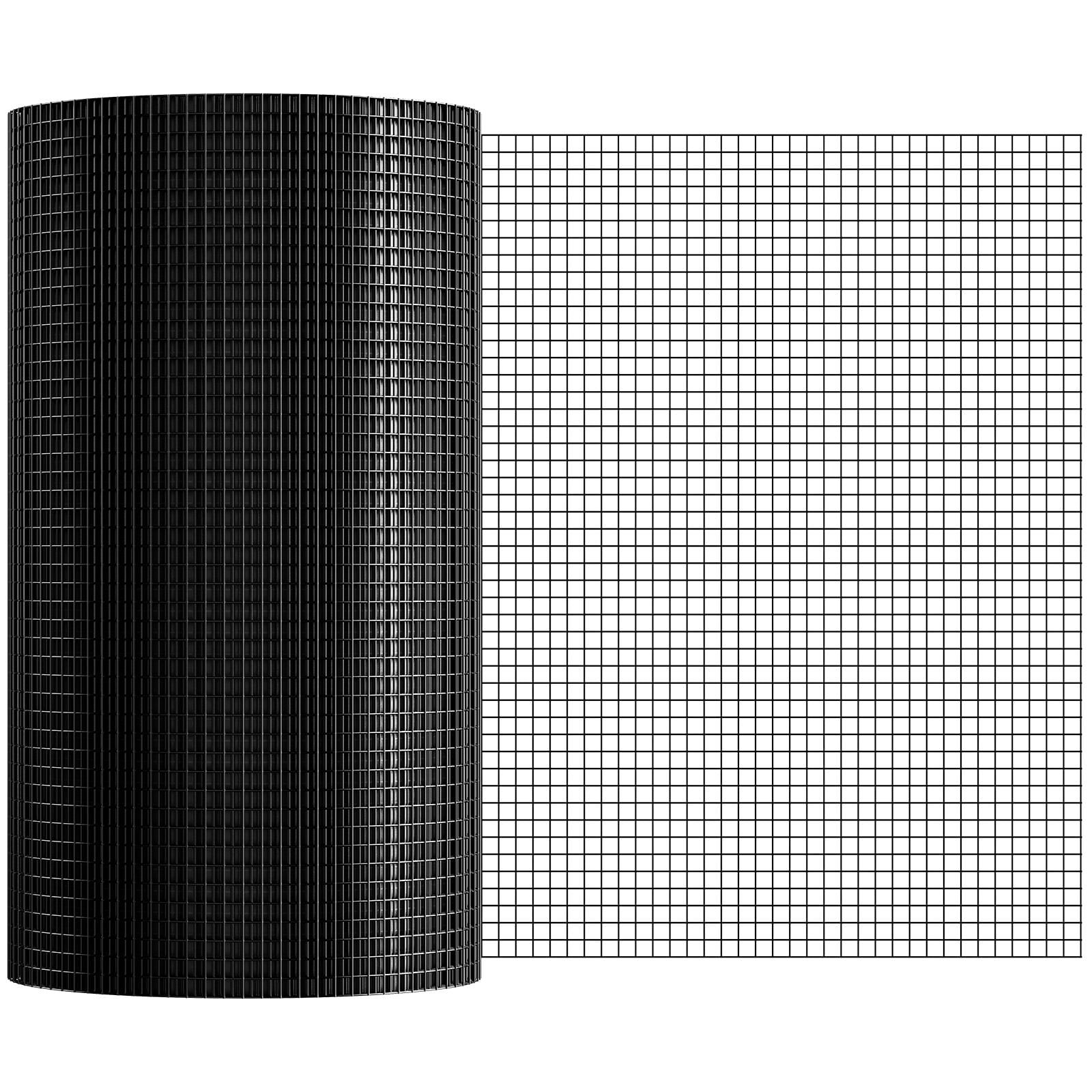 Hardware Cloth 24x100ft 1/2 Inch Mesh 19 Gauge Galvanized Steel with Gloves Pliers for Garden Fencing