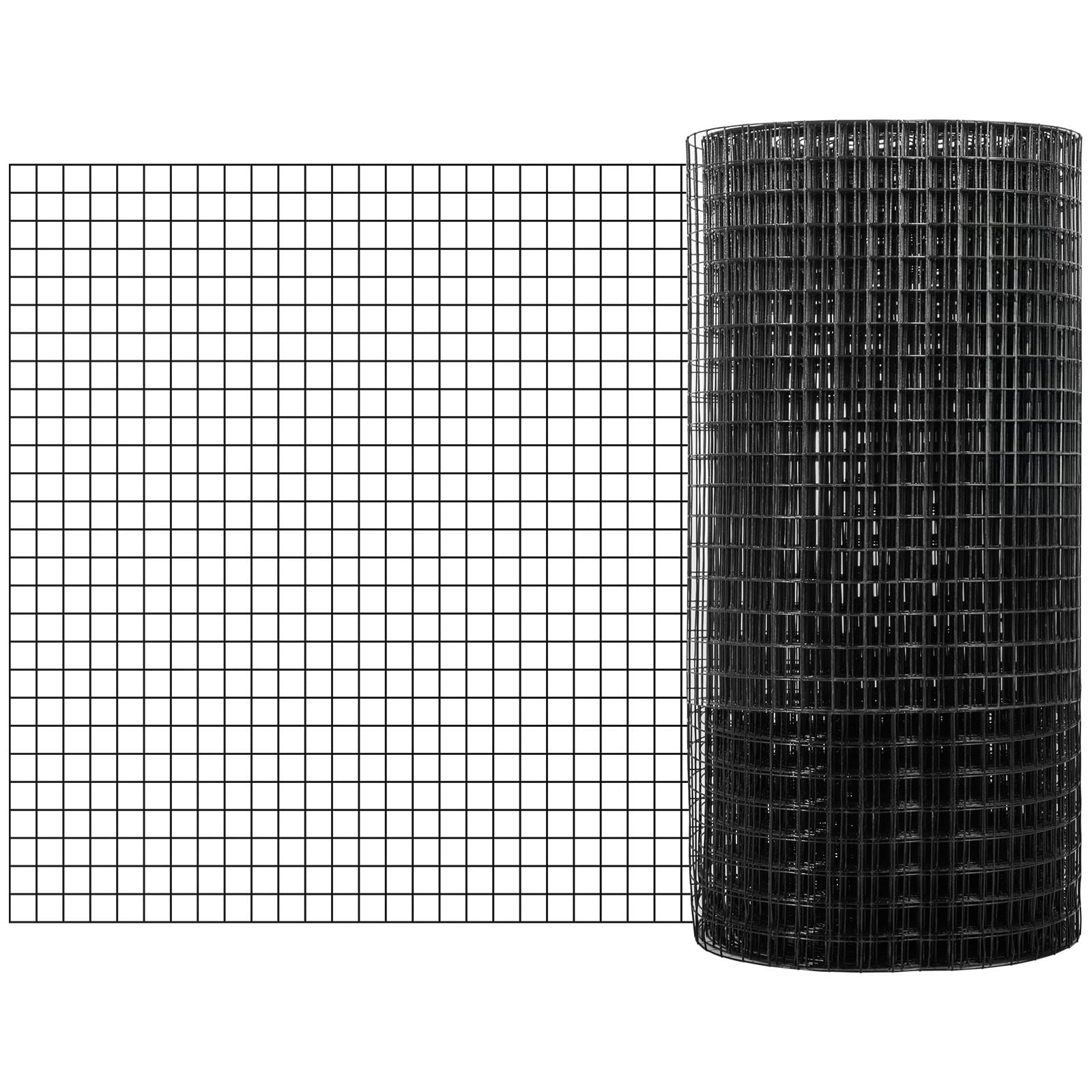 Hardware Cloth 36" X 50' & 1"x1" Mesh Size, 1 inch Square Mesh, Galvanized Steel Vinyl Coated 16 Gauge Chicken Wire Fencing with A Cutting, for garden greenhouse yard farm and outdoor projects