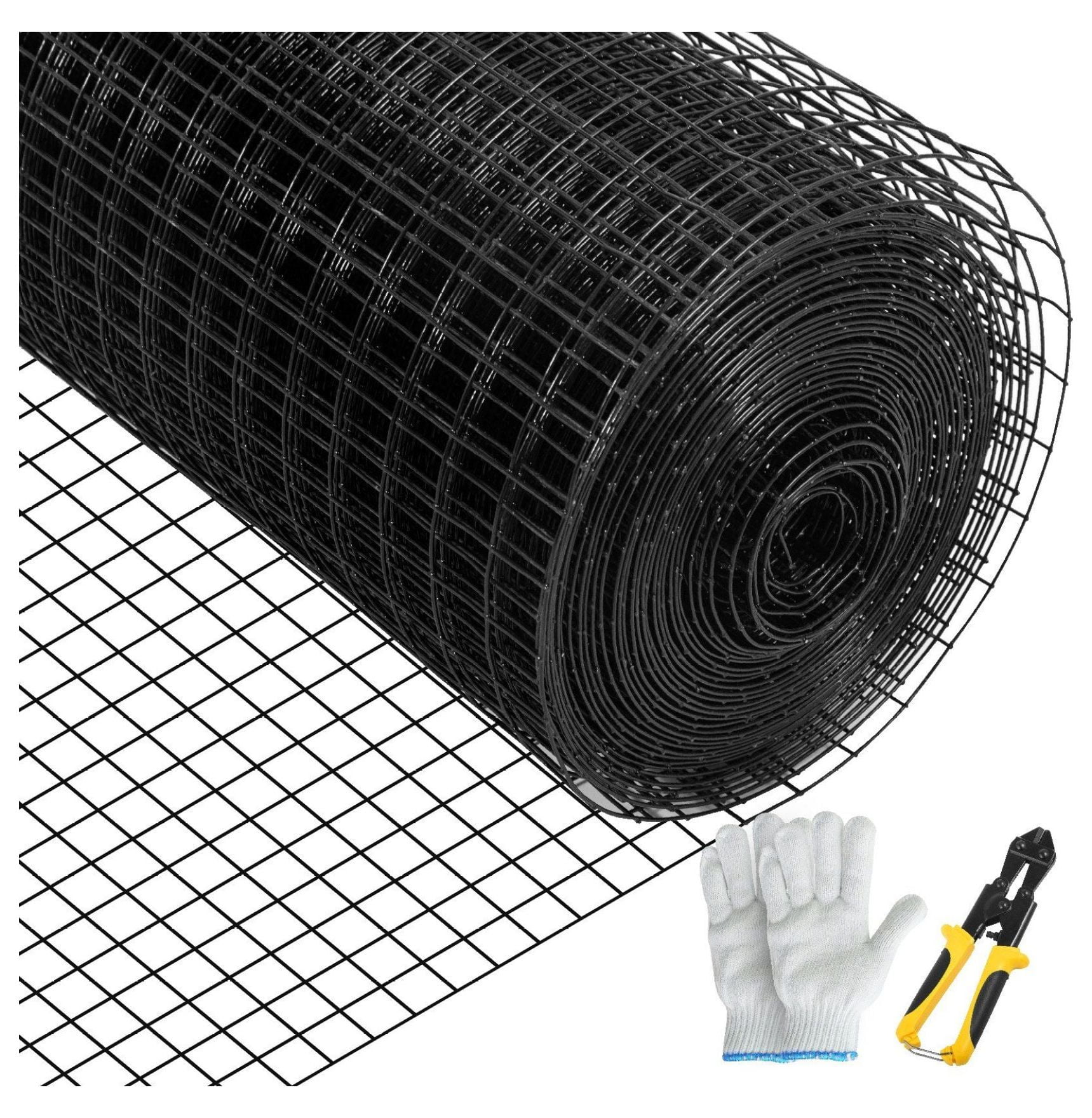 Hardware Cloth 36x50 ft, 1x1 Mesh, 16 Gauge Galvanized Steel Chicken Wire Fencing with Plier & Gloves for Garden, Pet Enclosures