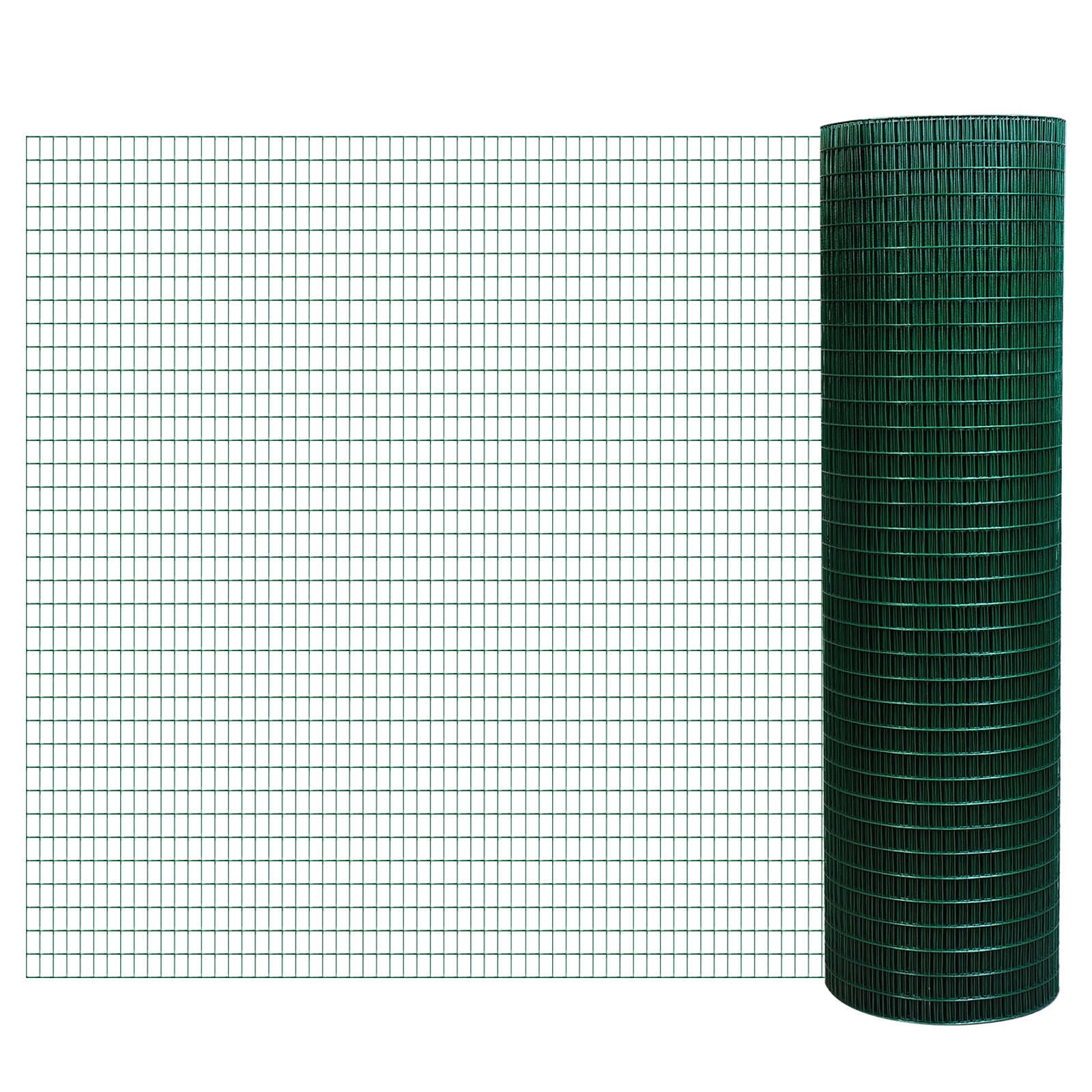 Hardware Cloth, PVC Coated Wire Mesh Fence Roll for Aviary, Chicken Coop, Rabbit Hutch, Garden & Animal Protection