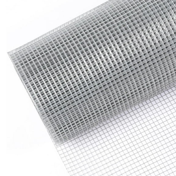 Hardware Cloth, Vinyl Coating Galvanized Steel Chicken Wire Fence Wire Mesh Fence Poultry Netting Garden Fence Tree Guard Rolls for Yard Vegetable Plant Protection